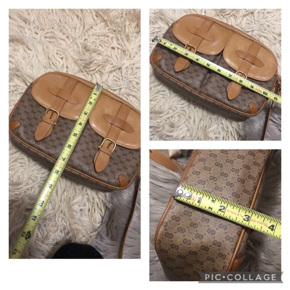 Vintage(80’s)Gucci-Micro Double G-Adj. Strap - Picture 13 of 17